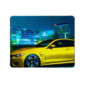 ماوس پد طرح YELLOW CAR مدل NU77 ابعاد 18*22 سانتی متر